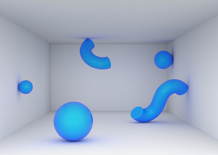 Abstract 3d render, minimalistic background, modern graphic designの写真素材