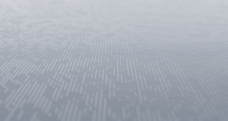 Abstract 3d render of technological surface, modern background design