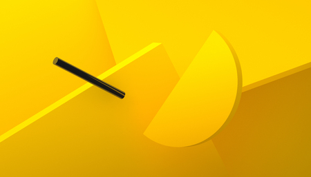 Abstract 3d render, background with geometric shapes, modern graphic designの写真素材