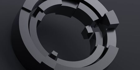 Abstract 3d render, modern background, graphic designの写真素材