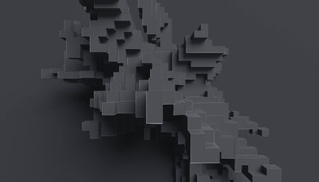 Abstract 3d render modern geometric  designの写真素材