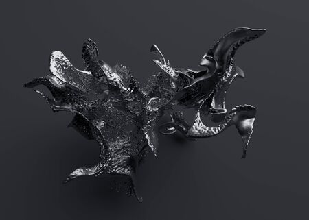 Abstract 3d render modern  design liquid shapeの写真素材