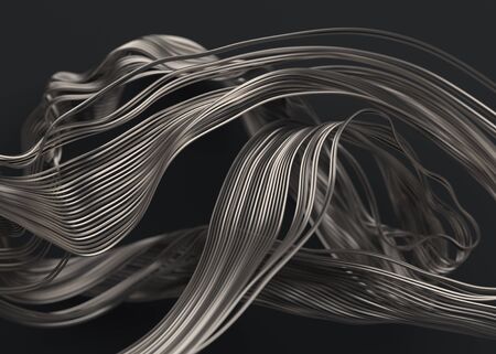 Abstract 3d rendered illustration, modern background designの写真素材