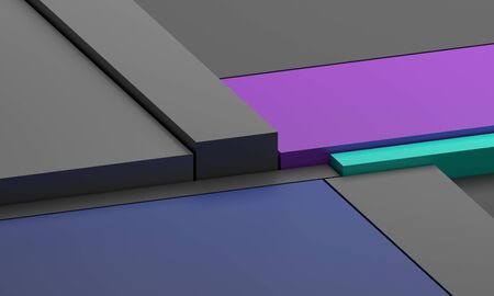 Abstract 3d render, modern background, graphic designの写真素材