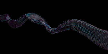 Abstract 3d rendered illustration, modern background designの写真素材