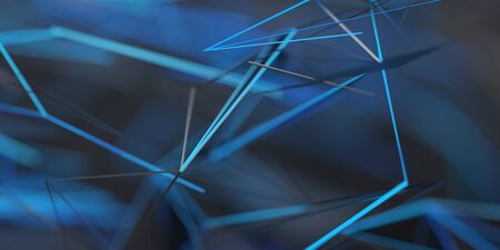 Abstract 3d render, futuristic modern background design
