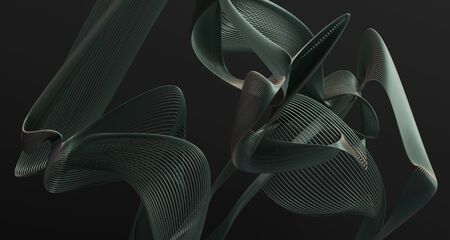 Abstract 3d rendered illustration, modern background designの写真素材