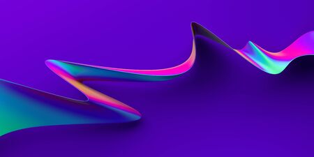 Abstract 3d rendered illustration, modern background designの写真素材