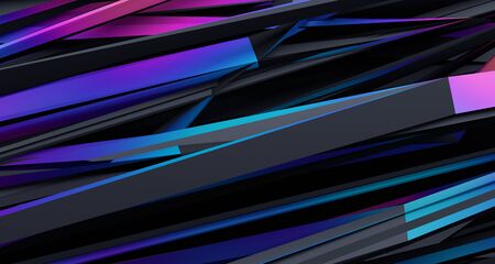 Abstract 3d rendered illustration, modern background designの写真素材