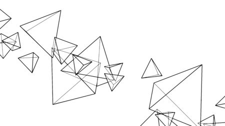Abstract background design with pyramids shapes, modern pattern, vector illustrationのイラスト素材
