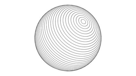 Abstract sphere, modern geometric design, vector illustrationのイラスト素材