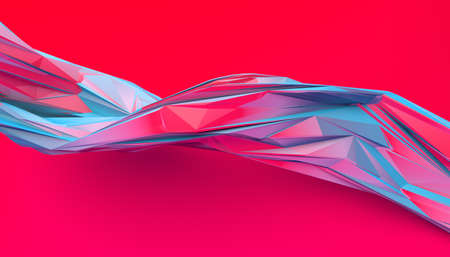 Abstract 3d render, polygonal modern background designの写真素材