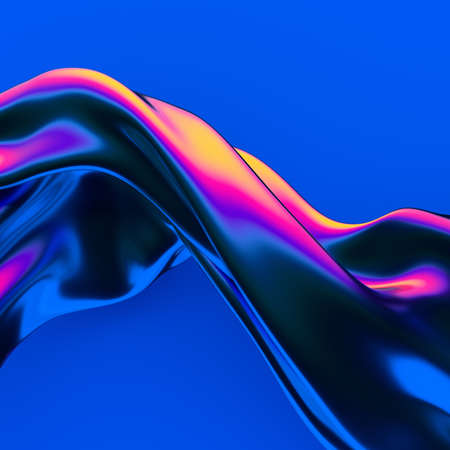 Abstract 3d render, futuristic background design, modern illustrationの写真素材