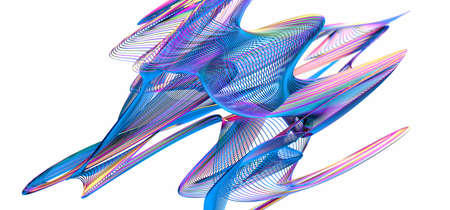 Abstract 3d render, background design, modern illustrationの写真素材