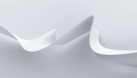 Abstract 3d render, white background design, modern illustrationの写真素材