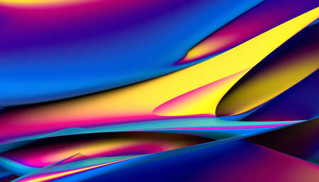 Abstract 3d render, background design, modern illustrationの写真素材