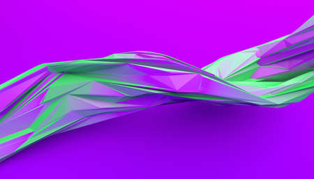 Abstract 3d render, geometric background, modern designの写真素材