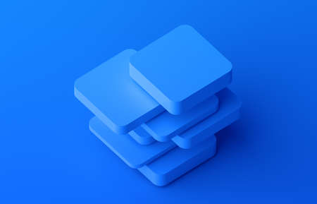 Abstract 3d render, modern geometric background, graphic designの写真素材