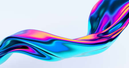 Abstract 3d render, colorful background design, modern illustrationの写真素材