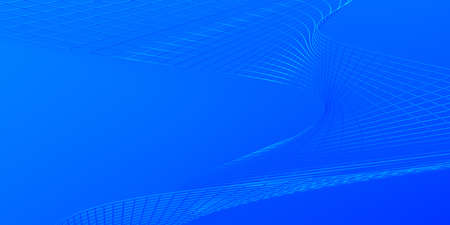 Abstract 3d render, blue background design, modern illustrationの写真素材