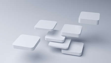 Abstract 3d render, modern geometric background, graphic designの写真素材