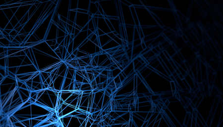 Abstract 3d render, background design, neural network conceptの写真素材