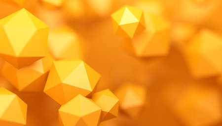 Abstract 3d render, background design with geometric shapesの写真素材