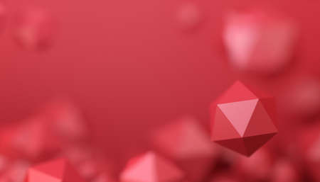 Abstract 3d render, background design with geometric shapesの写真素材