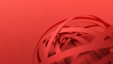 Abstract 3d render, red modern background designの写真素材