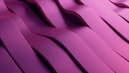 Abstract 3d render, background design with wavy linesの写真素材