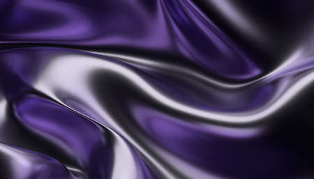 Abstract 3d render, futuristic background design, wavy surfaceの写真素材