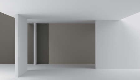 Abstract 3d render, modern minimalistic space, pastel background designの写真素材