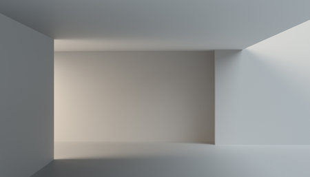 Abstract 3d render, modern minimalistic space, pastel background designの写真素材