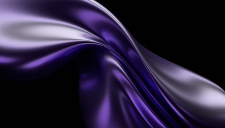 Abstract 3d render, futuristic background design, wavy surfaceの写真素材