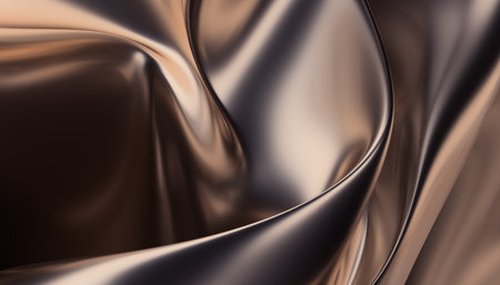 Abstract 3d render, gold background design, wavy surfaceの写真素材
