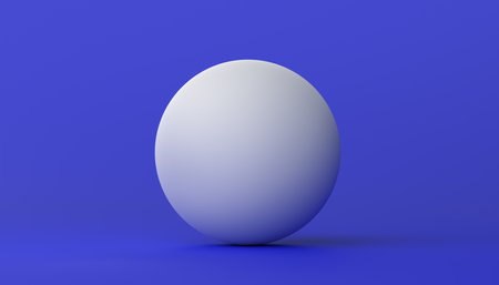 Abstract 3d render of a simple sphere, modern background designの写真素材