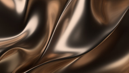 Abstract 3d render, gold background design, wavy surfaceの写真素材