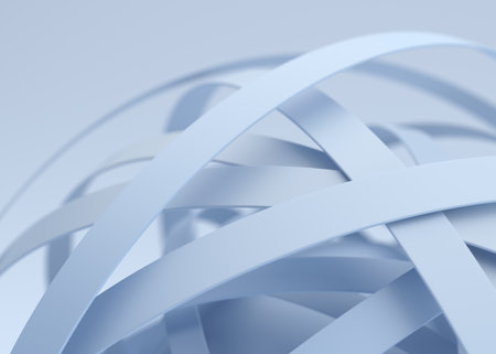Abstract white shape, modern background design, 3d renderの写真素材
