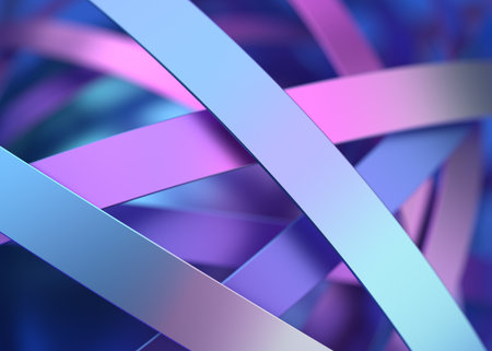 Abstract colorful shape, modern background design, 3d renderの写真素材