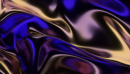 Abstract 3d render, colorful background design, wavy surfaceの写真素材