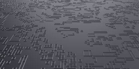 Abstract 3d render, high technology concept, gray background designの写真素材
