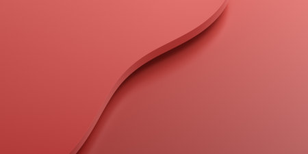 Abstract 3d rendered red background, minimalist designの写真素材