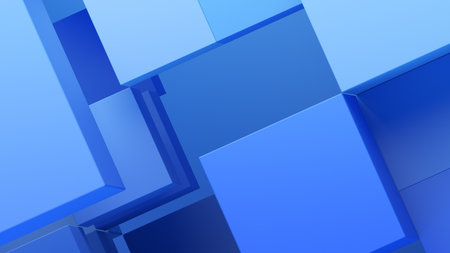 Abstract 3d render, simple geometric background, minimalist designの写真素材