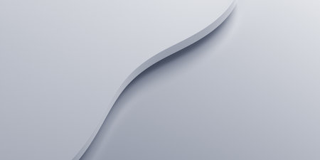 Abstract 3d rendered white background, minimalist designの写真素材