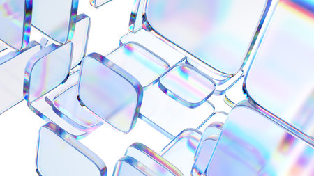 Background design, abstract geometric blocks, 3d renderの写真素材