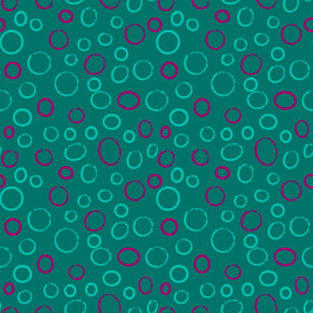 A set of seamless patterns with small and large polka dots on a color background, 1000x1000, vector graphics.のイラスト素材