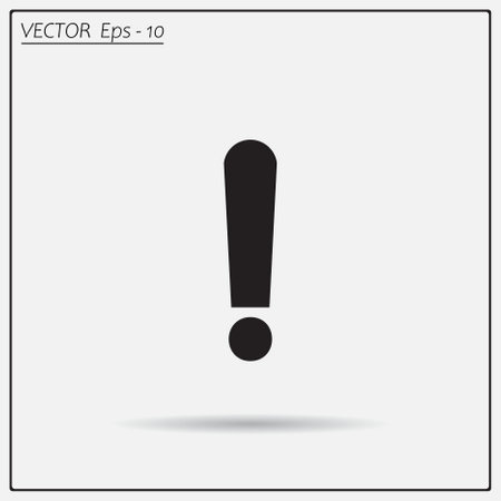 Attention sign icon. Exclamation mark. Attention sign vector.のイラスト素材
