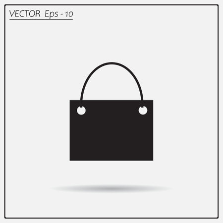 Shopping basket icon. Shopping basket flat design.のイラスト素材