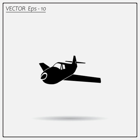 Plane vector icon.のイラスト素材