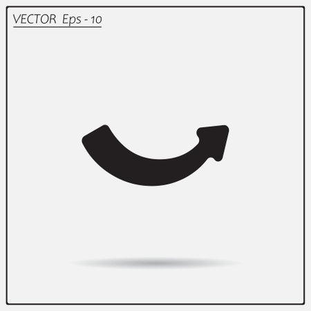 Vector arrow icon.Arrows flat design.のイラスト素材